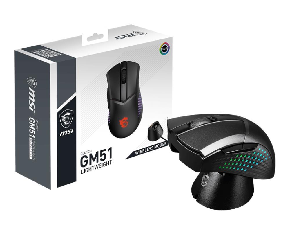 MOUSE USB OPTICAL WRL GAMING/CLUTCH GM51LIGHTWEIGHT WRL MSI