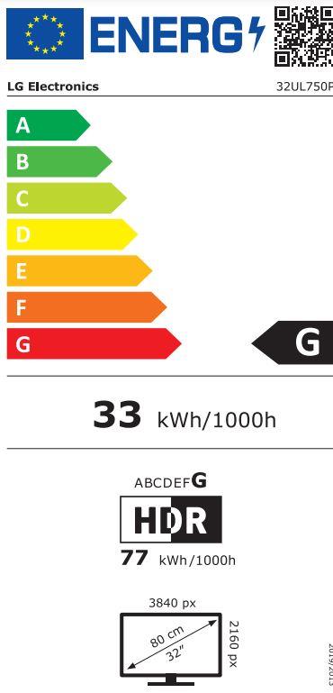 LG 32UL750P-W 31.5" 4K