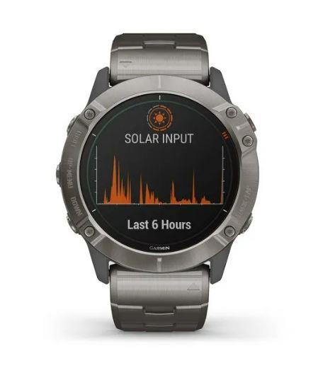 SMARTWATCH FENIX 6X PRO SOLAR/TITANIUM 010-02157-24 GARMIN