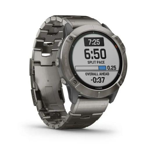 SMARTWATCH FENIX 6X PRO SOLAR/TITANIUM 010-02157-24 GARMIN