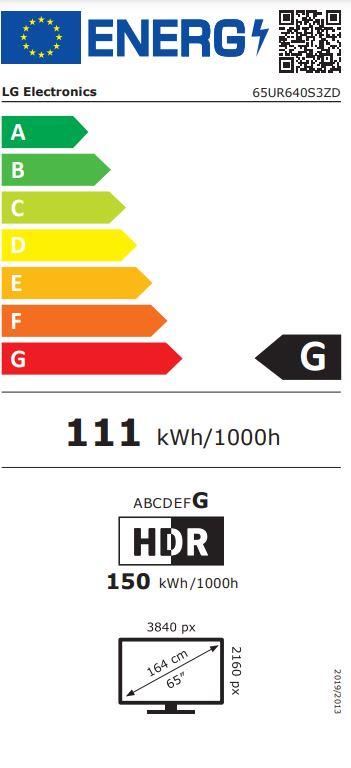 DISPLAY LCD 65"/65UR640S3ZD LG
