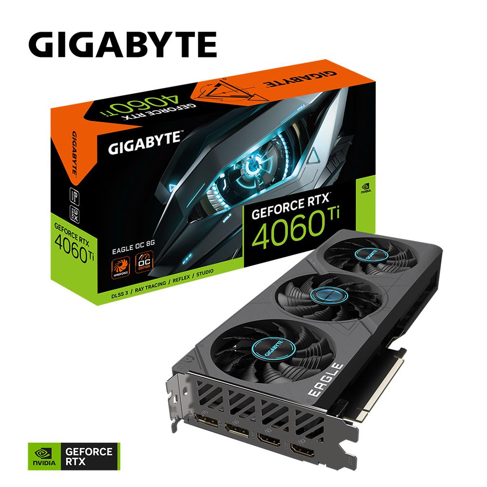 VGA PCIE16 RTX4060TI 8GB GDDR6/GV-N406TEAGLE OC-8GD GIGABYTE