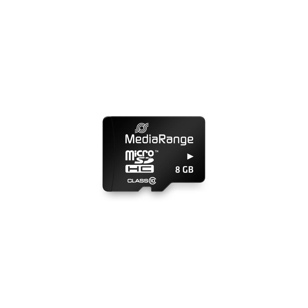 MEMORY MICRO SDHC 8GB C10/W/ADAPTER MR957 MEDIARANGE