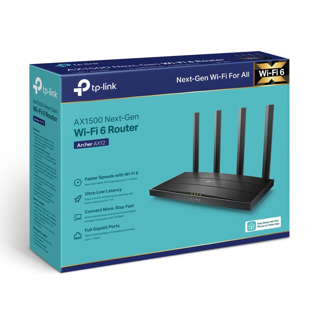 TP-LINK Wireless Router 1500 Mbps Wi-Fi 6
