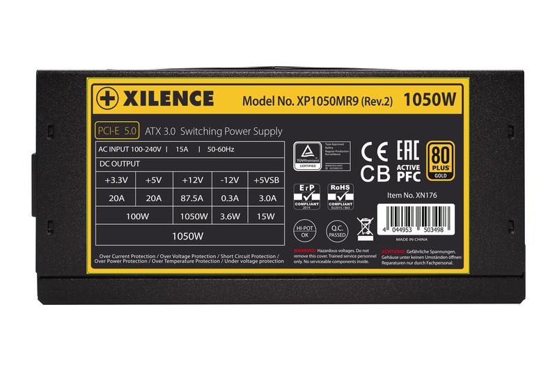 XILENCE 1050 Watts Efficiency 80 PLUS GOLD PFC Active