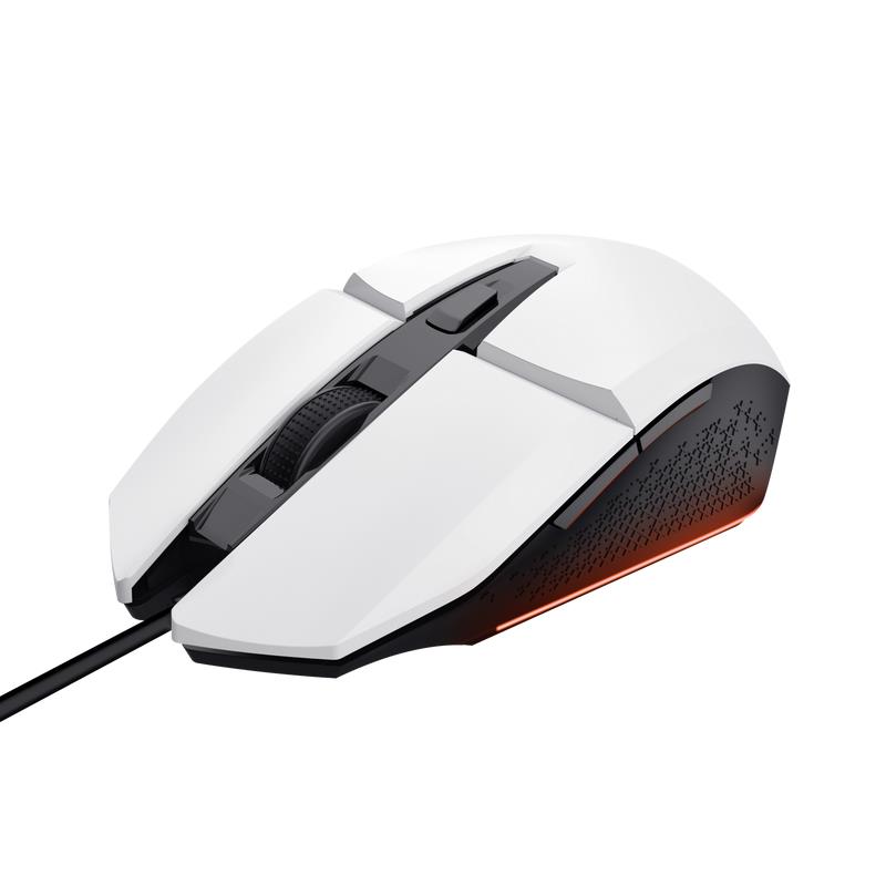 MOUSE USB OPTICAL GAMING WHITE/GXT 109W FELOX 25066 TRUST