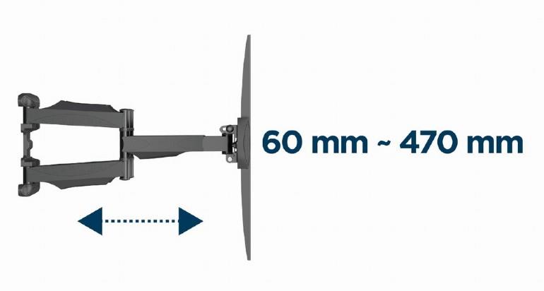 TV SET ACC WALL MOUNT 32-58"/WM-58ST-01 GEMBIRD