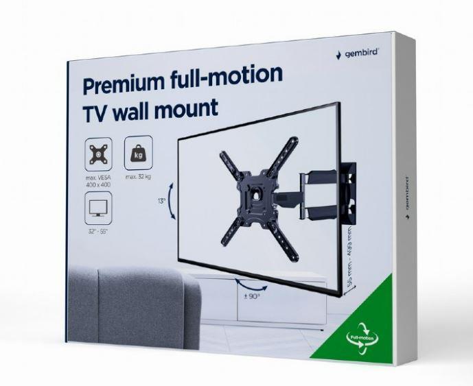 TV SET ACC WALL MOUNT 32-55"/WM-55ST-01 GEMBIRD