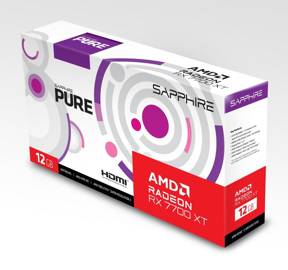 SAPPHIRE AMD Radeon RX 7700 XT 12 GB GDDR6