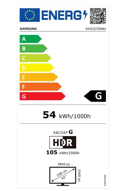 MONITOR LCD 43" ODYSSEY NEO G7/LS43CG700NUXEN SAMSUNG