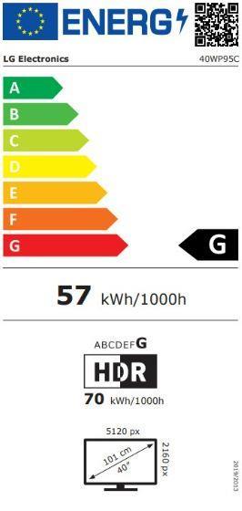 LG 40WP95C-W 40" Curved/21 : 9