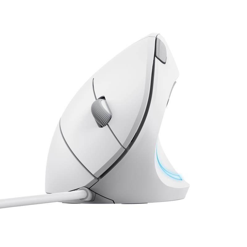 MOUSE USB OPTICAL VERTO/ERGONOMIC WHITE 25133 TRUST