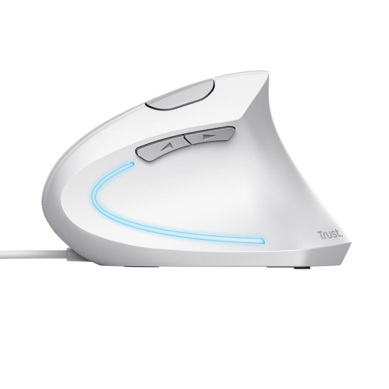 MOUSE USB OPTICAL VERTO/ERGONOMIC WHITE 25133 TRUST
