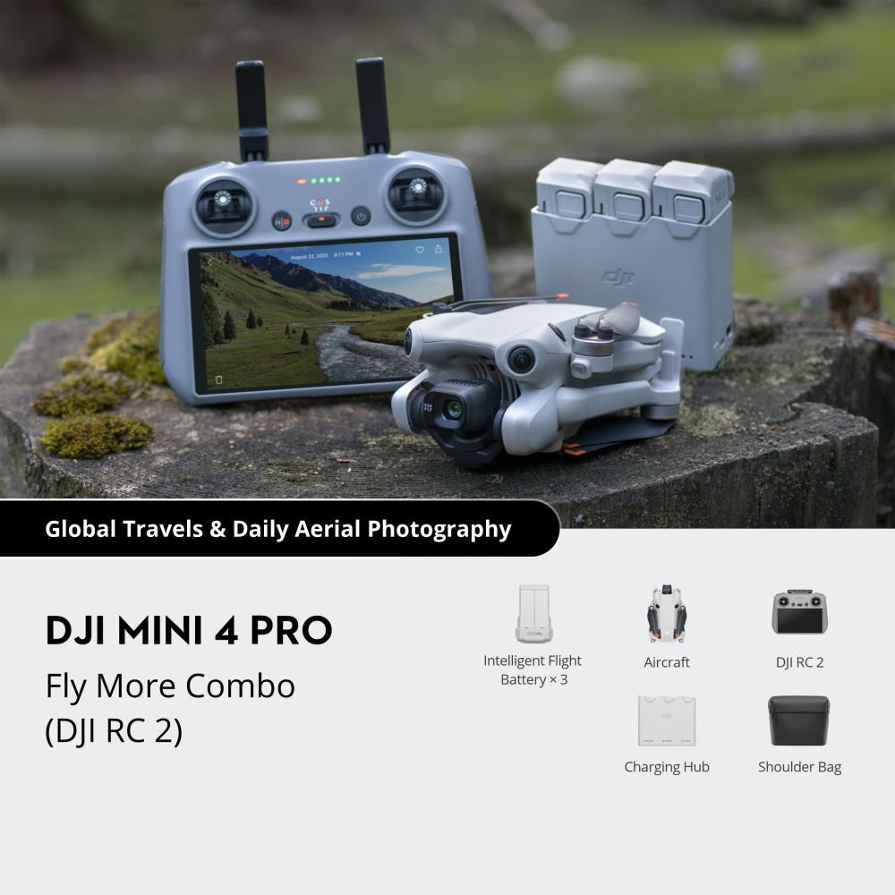 DJI DJI Mini 4 Pro Fly More Combo (DJI RC 2) Consumer CP.MA.00000735.04