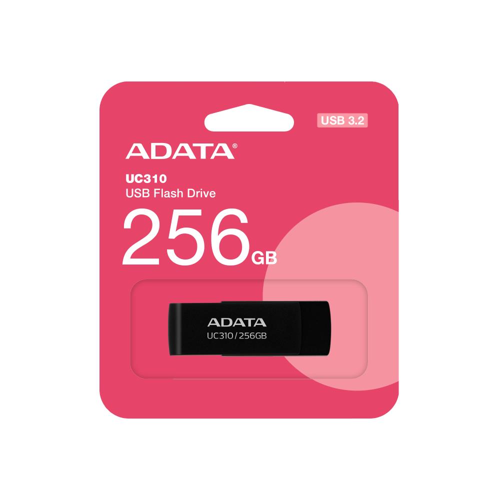 MEMORY DRIVE FLASH USB3.2 256G/BLACK UC310-256G-RBK ADATA