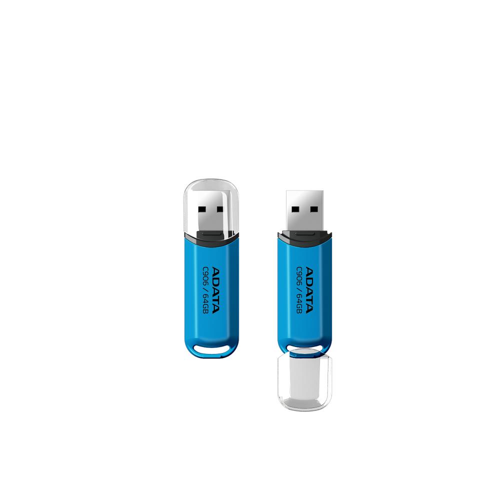 MEMORY DRIVE FLASH USB2 64GB/BLUE AC906-64G-RWB A-DATA