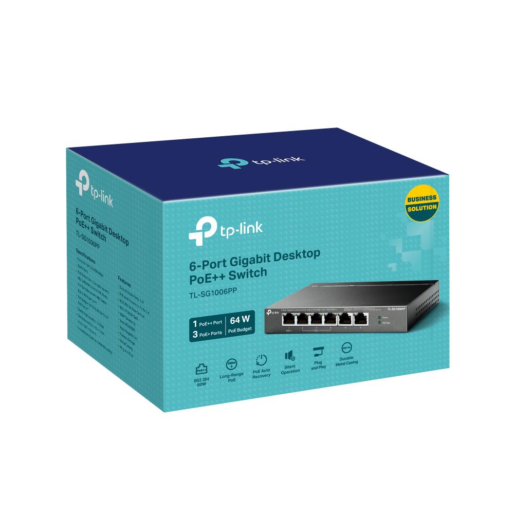 TP-LINK TL-SG1006PP Desktop/pedestal 6x10Base-T / 100Base-TX / 1000Base-T