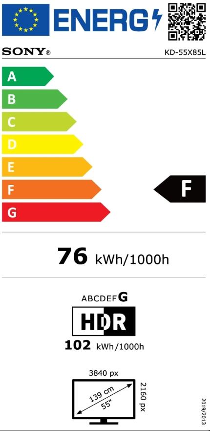 SONY 55" 4K/Smart 3840x2160