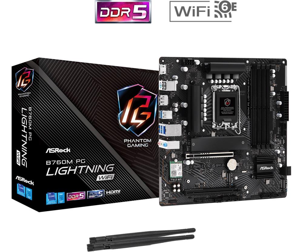 ASROCK Intel B760 Express LGA1700 Micro-ATX