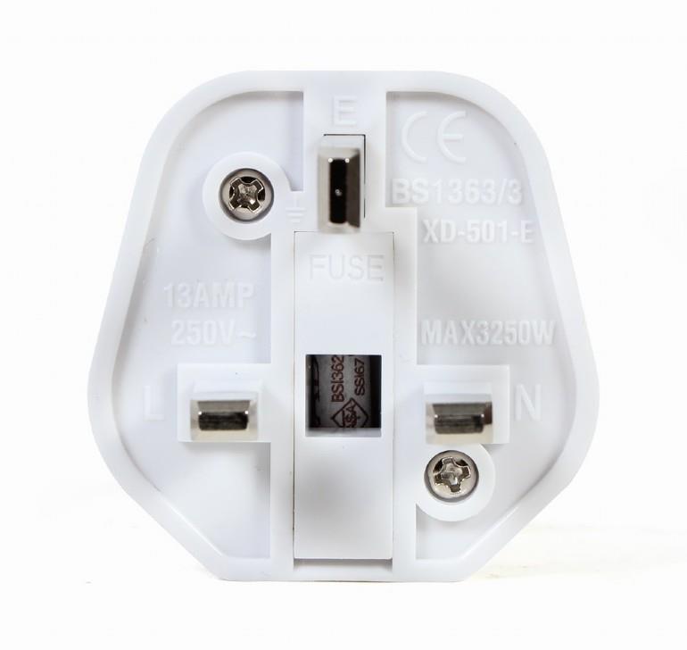 POWER ADAPTER AC EU TO UK 13A/A-AC-EUFUKM-01 GEMBIRD