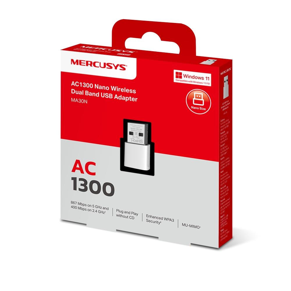 WRL ADAPTER 1300MBPS USB/MA30H MERCUSYS