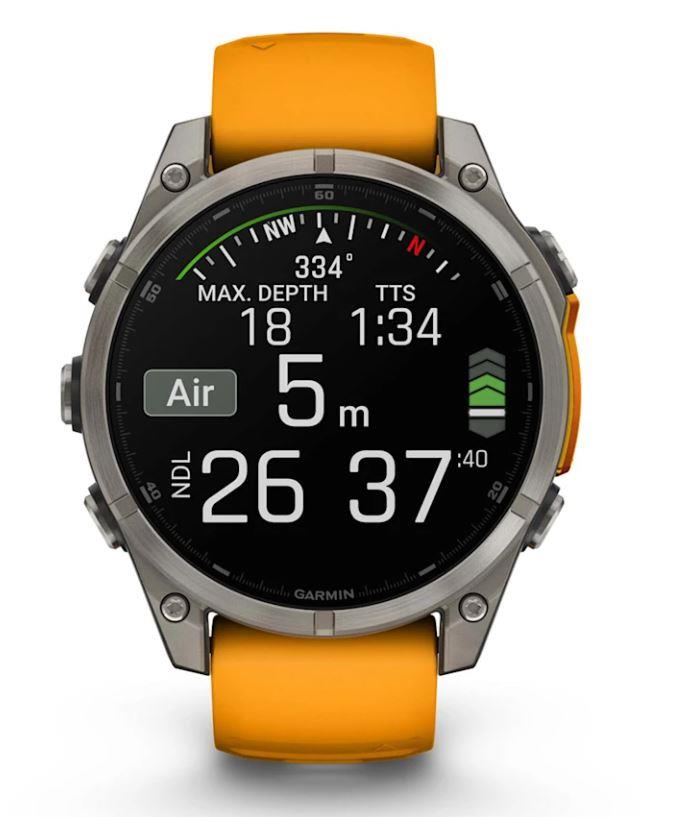 SMARTWATCH FENIX 8 SAPPHIRE/ORANGE 010-02904-11 GARMIN