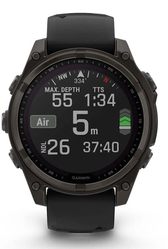 SMARTWATCH FENIX 8 SAPP. SOLAR/BLACK/GRAY 010-02906-11 GARMIN