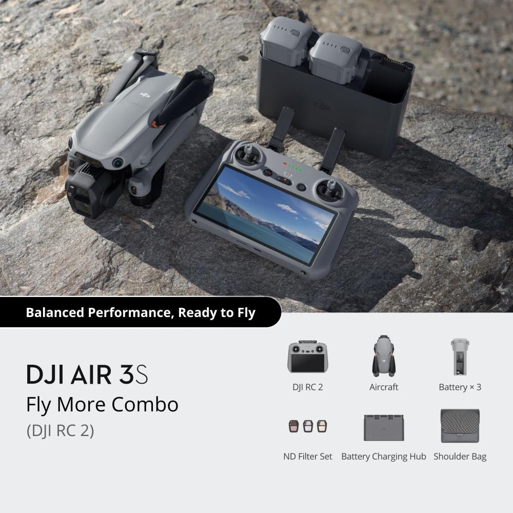 DJI Air 3S Fly More Combo (DJI RC 2) Consumer CP.MA.00000816.01