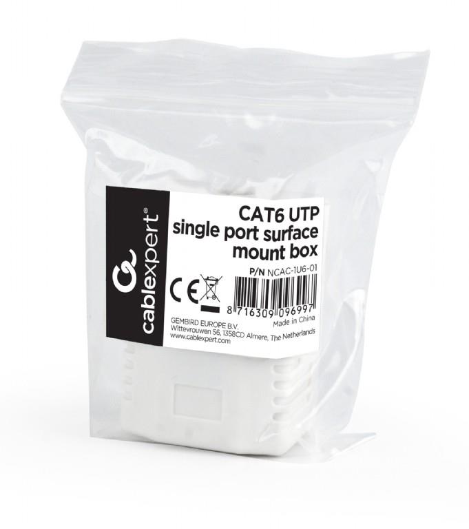 CABLE ACC MOUNT BOX CAT6 UPT/NCAC-1U6-01 GEMBIRD