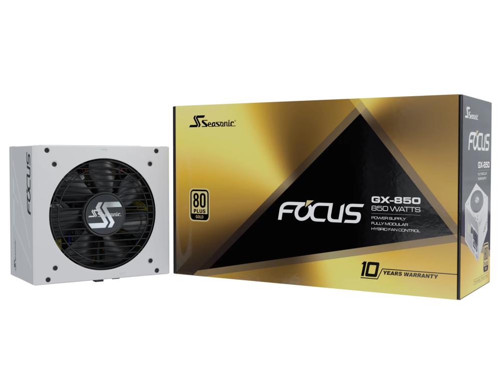 SEASONIC FOCUS GX White ATX 3 (2024) 850 Watts Efficiency 80 PLUS GOLD