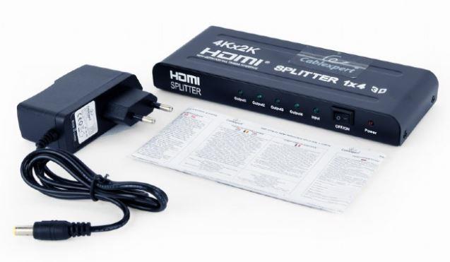 CABLE HDMI SPLITTER 4PORTS/DSP-4PH4-02 GEMBIRD