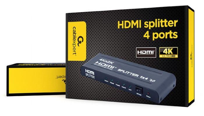 CABLE HDMI SPLITTER 4PORTS/DSP-4PH4-02 GEMBIRD