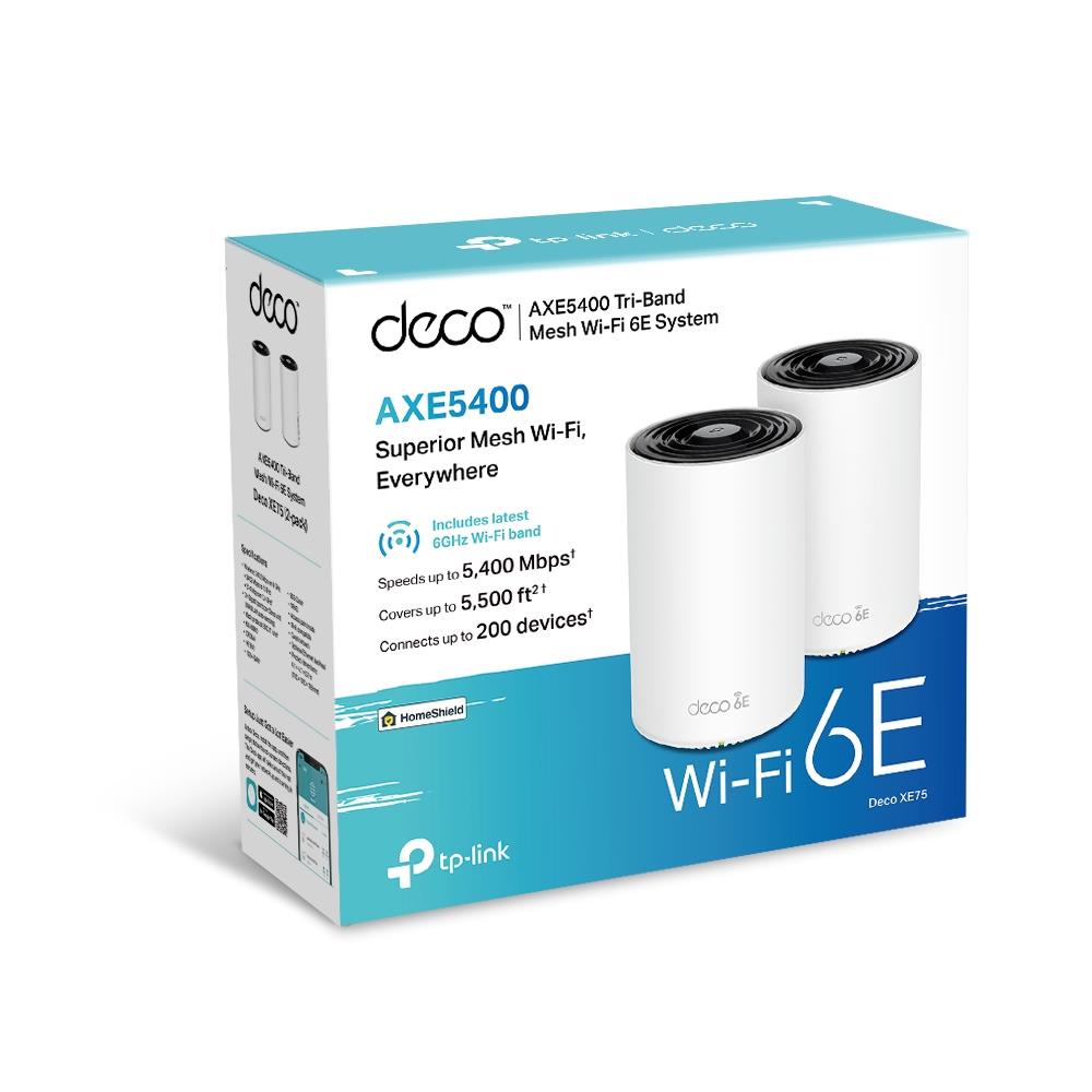 WRL MESH ROUTER 5400MBPS/DECO XE75(2-PACK) TP-LINK