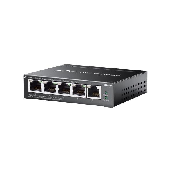 TP-LINK Desktop/pedestal 5x10Base-T / 100Base-TX / 1000Base-T PoE ports 4