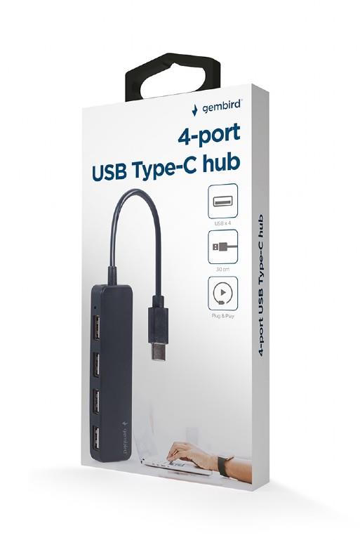 I/O HUB USB-C 4PORT/UHB-CM-U2P4-01 GEMBIRD