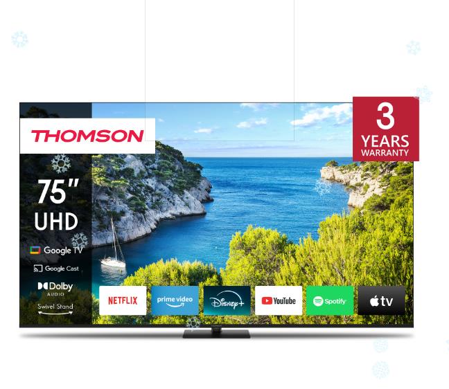 THOMSON 75" 4K/Smart 3840x2160