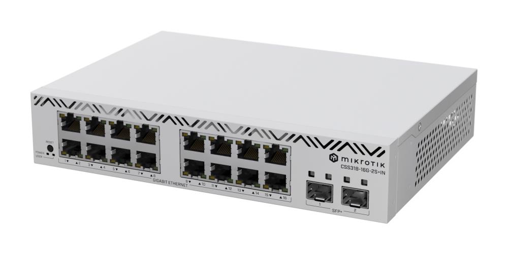 MIKROTIK 16x10Base-T / 100Base-TX / 1000Base-T CSS318-16G-2S+IN