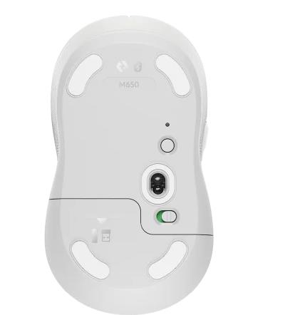 MOUSE USB OPTICAL WRL M650/WHITE LARG 910-006238 LOGITECH