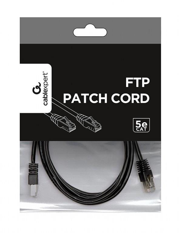 PATCH CABLE CAT5E FTP 2M/PP22-2M/BK GEMBIRD