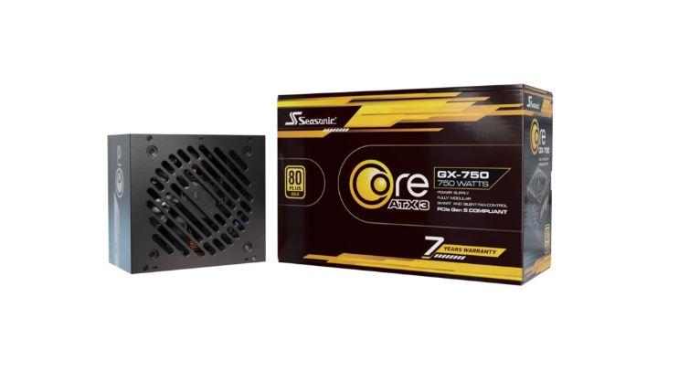 SEASONIC CORE GX ATX 3.1 750 Watts Efficiency 80 PLUS GOLD