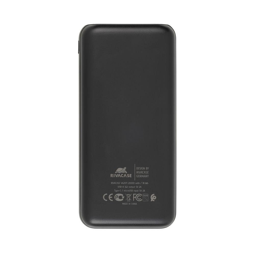 POWER BANK USB 20000MAH/VA2071 BLACK RIVACASE