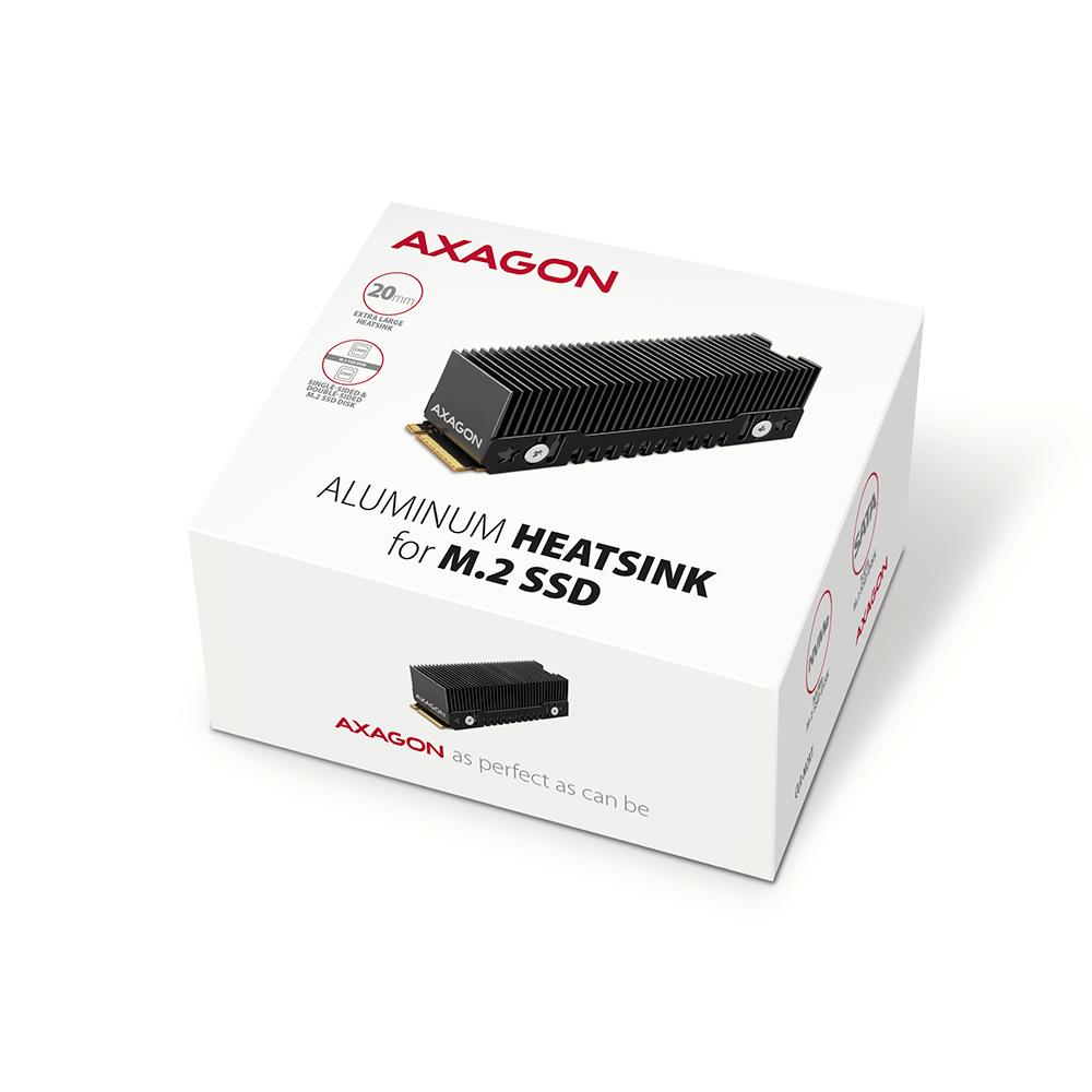 SSD ACC COOLER M.2 2280/24MM CLR-M2XT AXAGON