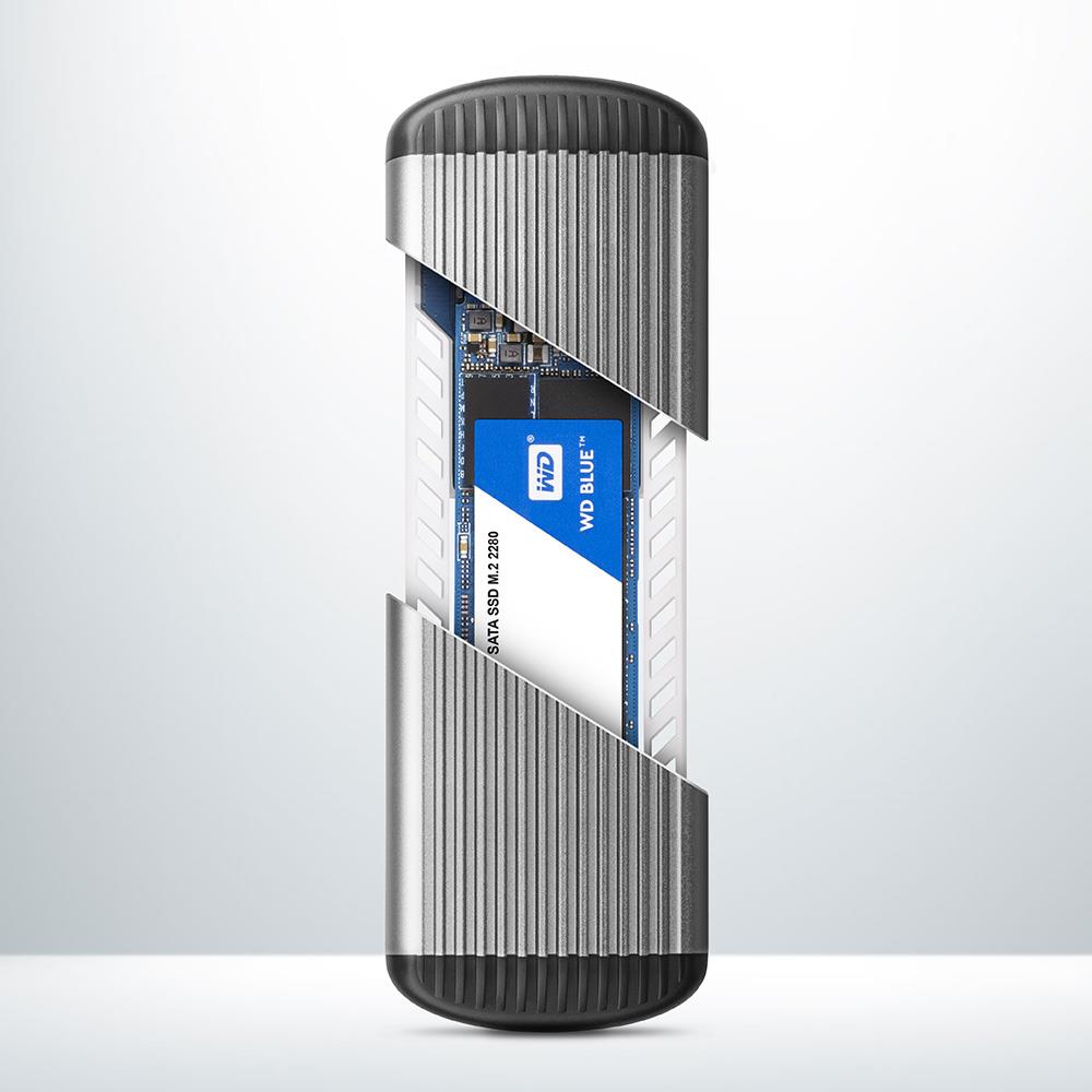 SSD ACC ENCLOSURE M.2 SATA/USB MICRO-B EEM2-SA AXAGON