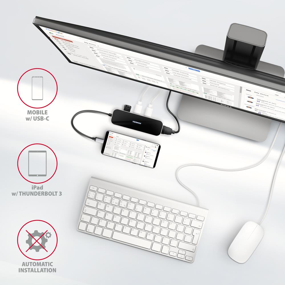 I/O HUB USB-C 6IN1/0.2M HMC-6H4A AXAGON