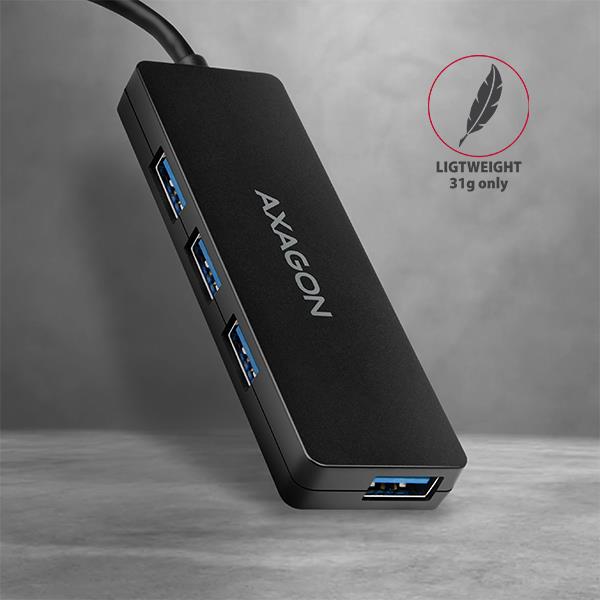 I/O HUB USB-C 4PORT SLIM/0.14M HUE-G1C AXAGON