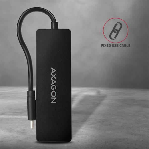 I/O HUB USB-C 4PORT SLIM/0.14M HUE-G1C AXAGON