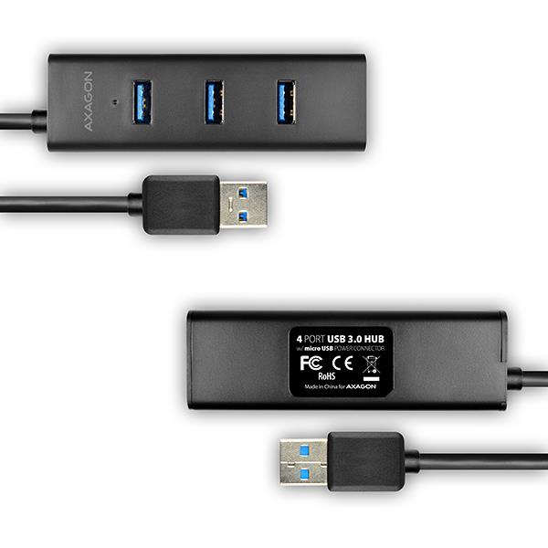 I/O HUB USB3.0 4PORT CHARGING/1.2M HUE-S2BL AXAGON