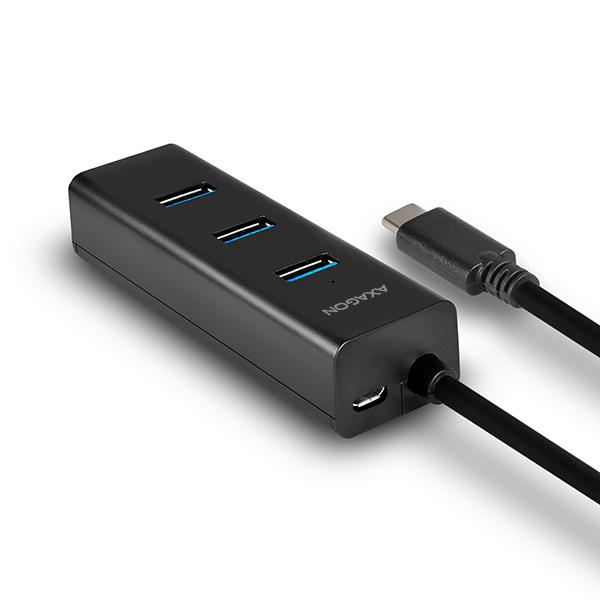 I/O HUB USB-C 4PORT CHARGING/0.4M HUE-S2C AXAGON