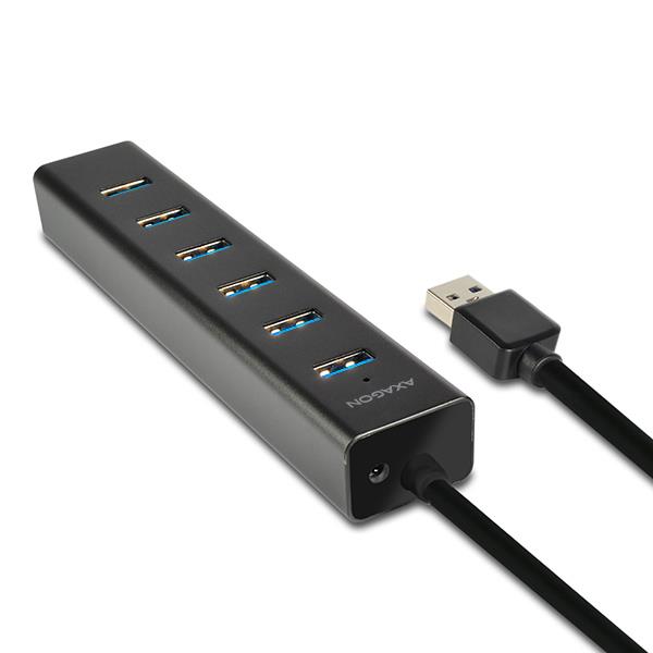 I/O HUB USB3.0 7PORT CHARGING/W/AC 1.2M HUE-SA7BP AXAGON