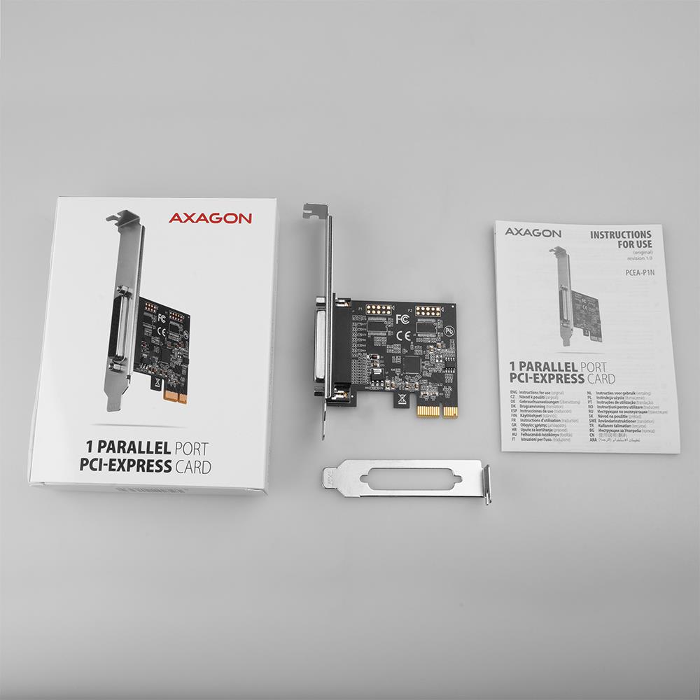 NET CARD PCIE 1PORT/SP&LP PCEA-P1N AXAGON